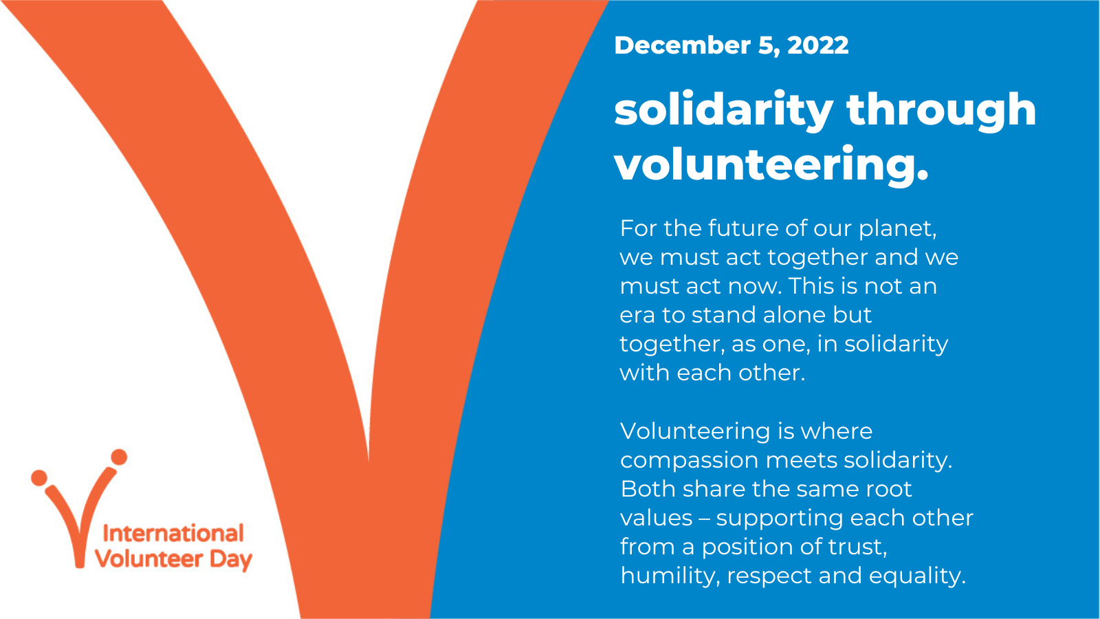International Volunteer Day December 5 2022